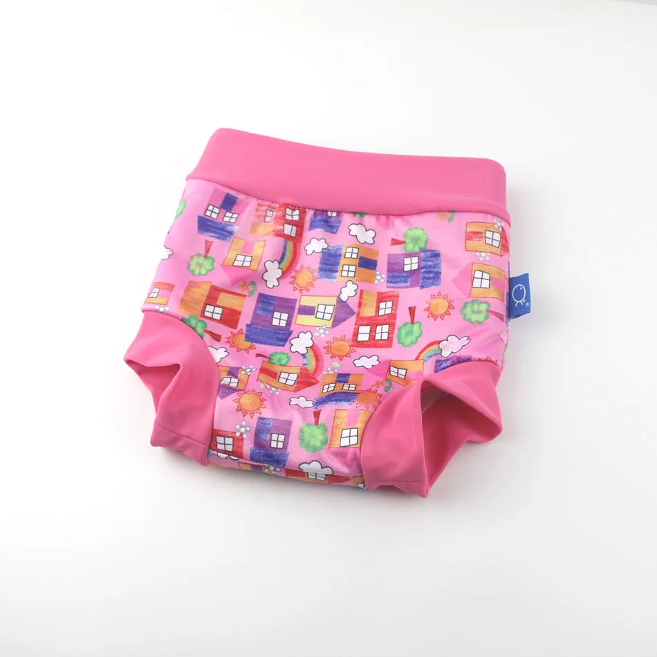 8 Baby Boys Girls Cartoon Printed Swim Diapers Infant Children Leakproof Swimming Nappies Newborn Baby High Waist Swimming Trunks - Цвет: 8