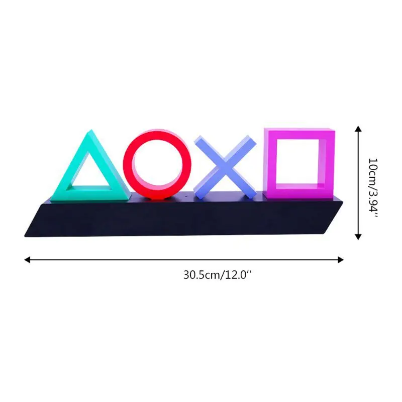 

Playstation Sign Voice Control Game Icon Light Acrylic Atmosphere Neon Bar Decor 35ED