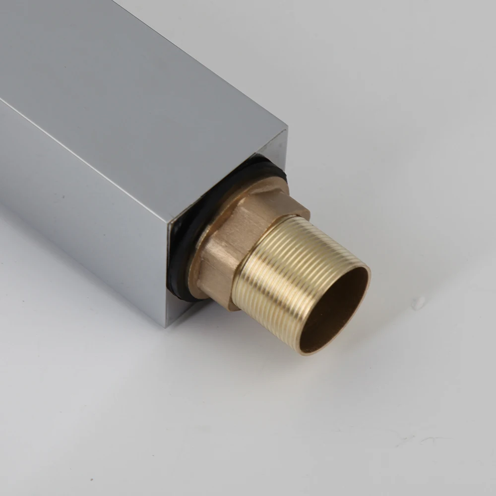 Светодиодный смеситель для ванной комнаты YANKSMART кран Водопад из стекла и латуни