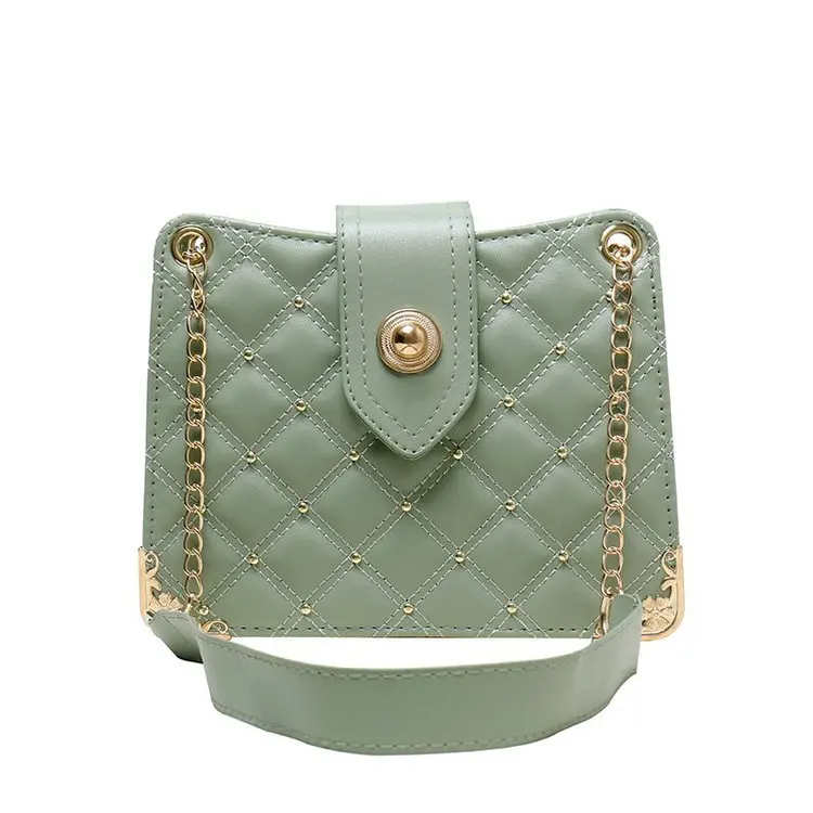 

Women's bag chain bag 2020 new fashion bag retro rivet Single Shoulder Messenger Bag Korean fashion versatile Bag Fashion