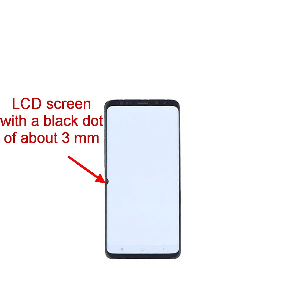 Оригинальная замена AMOLED для SAMSUNG Galaxy S9 S9+ ЖК сенсорный экран дигитайзер с рамкой черный горошек пикселей G960 G965 дисплей