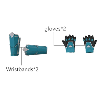 gloves set Manluyunxiao, карнавальный костюм для женщин, Мстители, Marvel, Карол Дэнверс, тонкий боди, черная вдова, комбинезон, комбинезон, костюм, сделанный - Цвет: gloves set