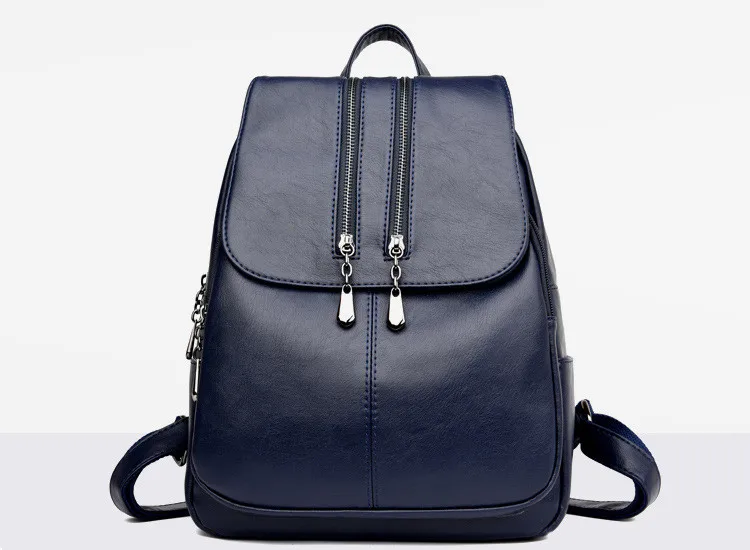 Brand New Laptop Backpack Women Leather Luxury Backpack Mochilas Feminina Ladies Fashion Backpack Satchel School Bag Pu