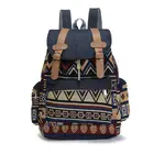 Q1FA женский холщовый винтажный рюкзак этнический рюкзак богемные Рюкзаки Школьный рюкзак