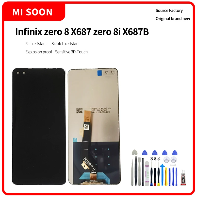 

For Infinix zero 8 X687 zero 8i X687B LCD Display Touch Screen Digitizer Assembly For X682 X687B OLED Replacement Screen