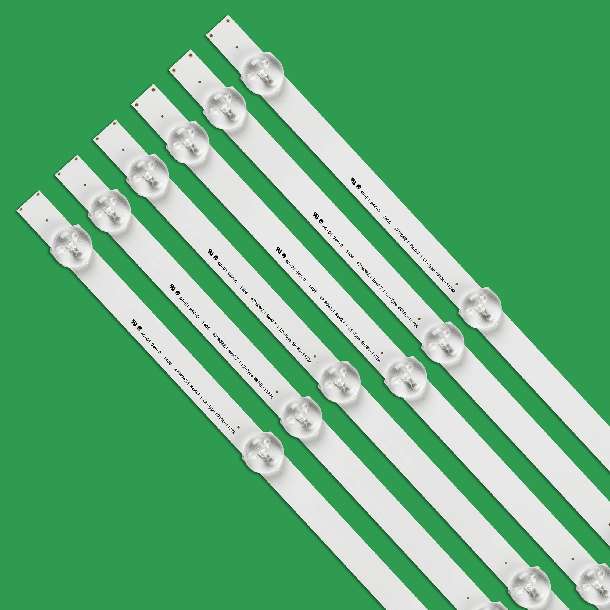 Новая часть 12 шт./компл. Светодиодные ленты идеально подходит для LG 47 дюймов LC470DU