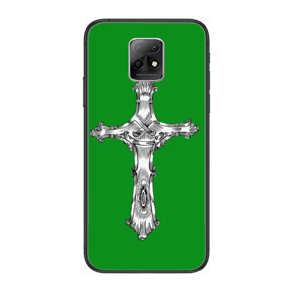 

Christian Jesus cross Case Phone Case For XiaoMi Redmi 10X 9 8 7 6 5 A Pro S2 K20 T 5G Y1 Anime Black Cover Silicone Back Prett