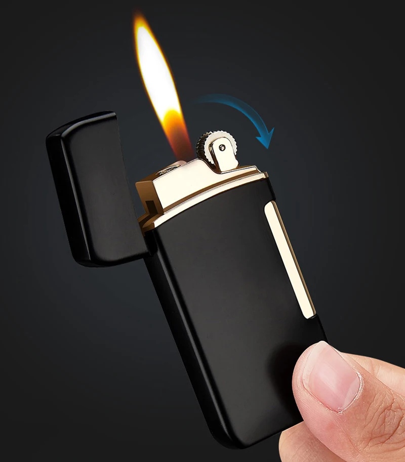 Зажигалка-гофонарь лка с двумя пламенями (красный огонь + струйное пламя)