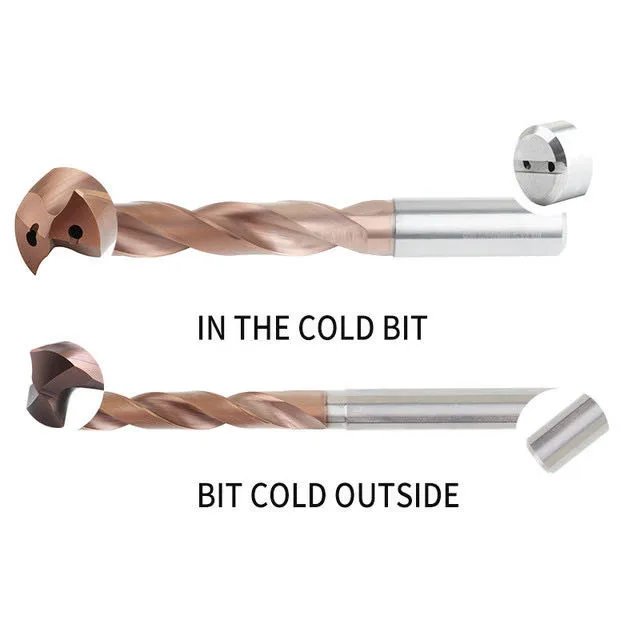 

YINLK CUYING TOOLS Zcc material 6.8D1X8DX Carbide Drill Triple diameter 3D Hard Metal working Tungsten Steel 1PCS