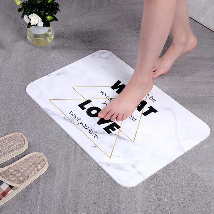 

Diatom mud mat durable and quick-drying absorbent bathroom carpet non-slip diatom floor shower bathroom mat carpet bath mat rug