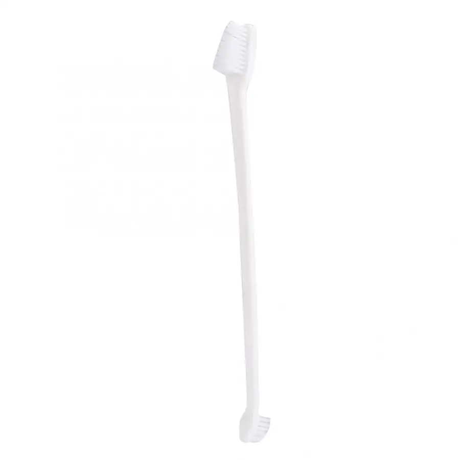 Зубная щетка для собак с нескользящей ручкой зубные щетки двойной головкой