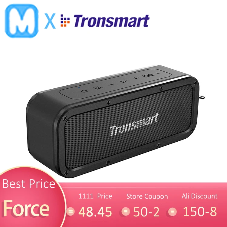 Tronsmart Element Force Bluetooth динамик портативный беспроводной динамик для телефонов с NFC микрофоном IPX7 водонепроницаемый 40 Вт мини-динамик