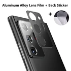 2 в 1 для Samsung Galaxy S21 Ultra Note 20 Ultra S21 Plus металлический объектив камеры + углеродное волокно защитная пленка на заднюю панель