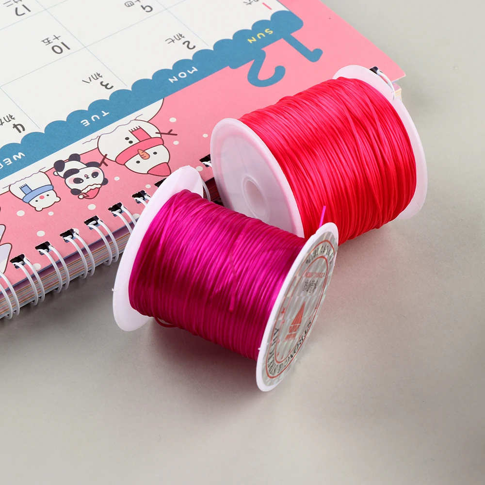 Эластичная нить веревка шнур для браслета 10 м/60 м эластичная с кристаллами бусин