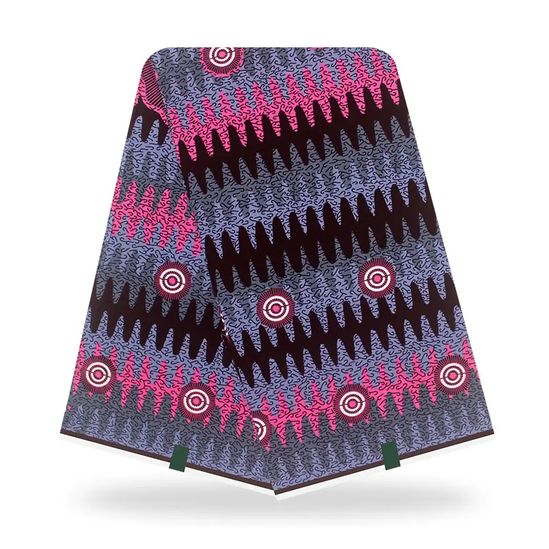 Настоящий синий лист Настоящая Африканская вощеная ткань принтом Анкары Высокое