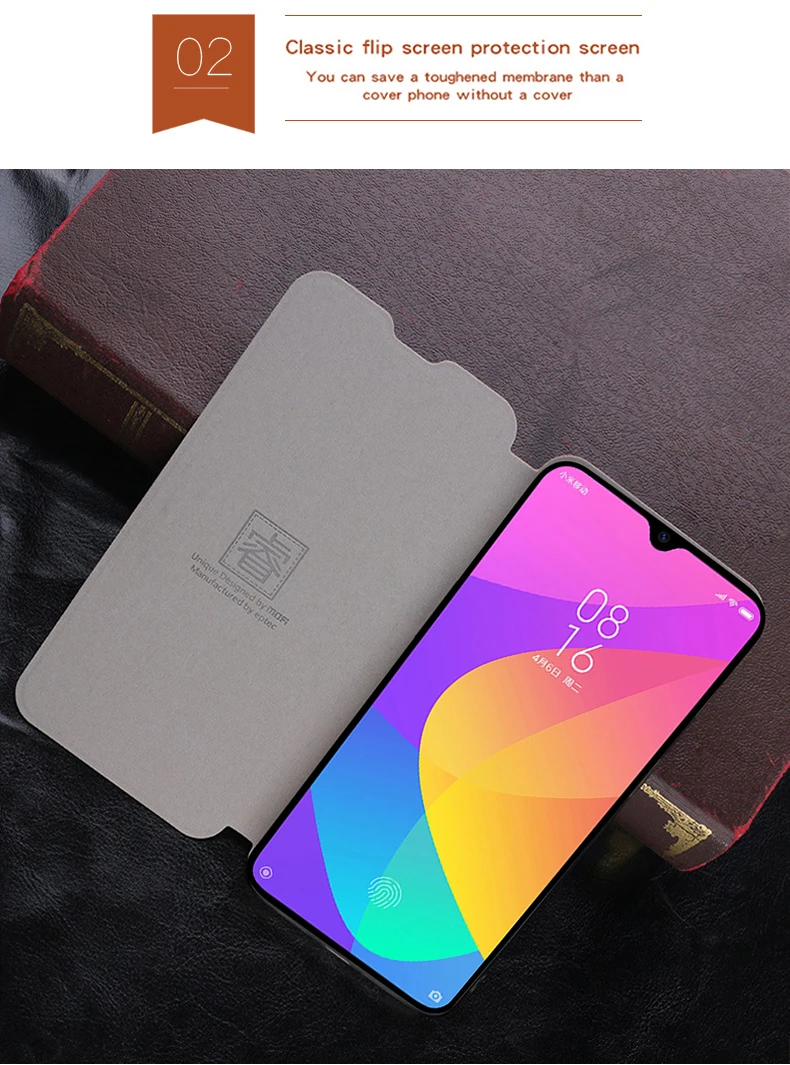 Для Xiaomi Mi 9 Lite чехол MOFI Флип PU кожаный чехол-подставка для Xiaomi Mi 9 Lite книга стиль Книга Стиль Обложка