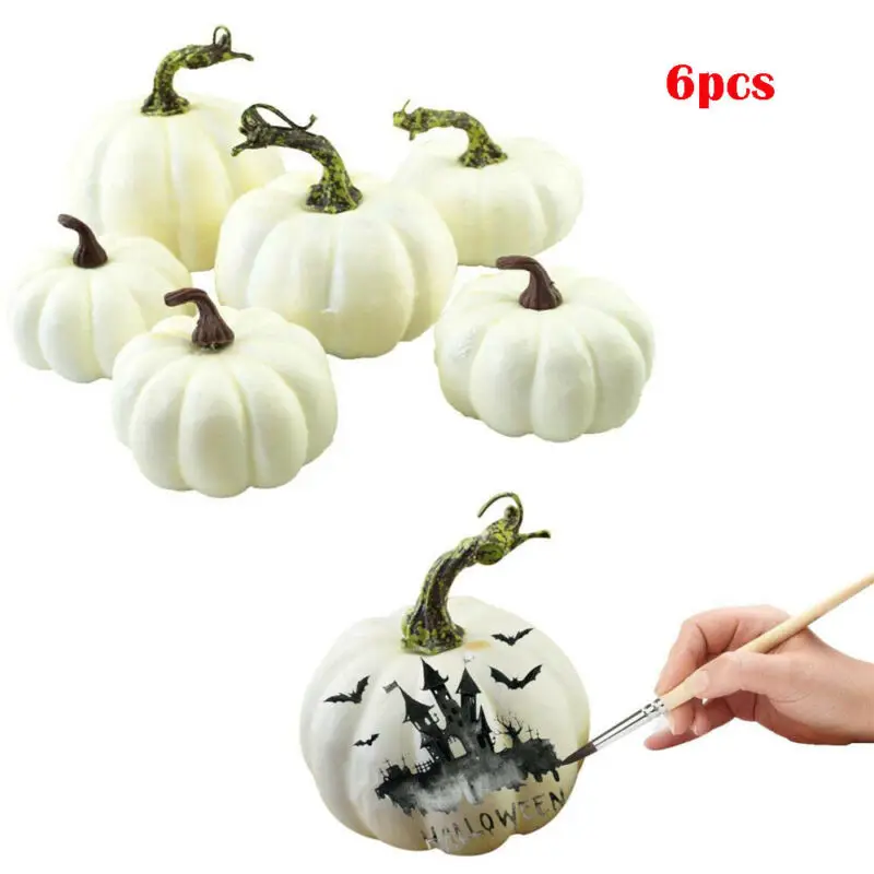 Мини имитация тыквы творческая пена Хэллоуин вечерние садовое украшение