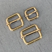 10 pcslot 15mm 20mm 25mm golden adjuster buckle environmental slider for sewing belt bags diy accessory high quality plated