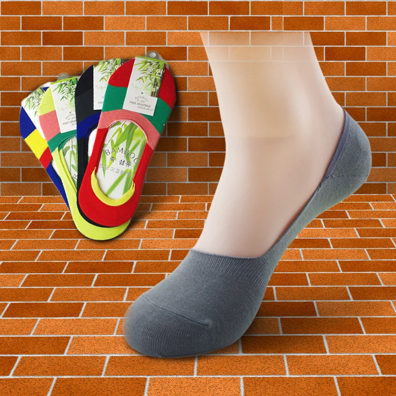 12 пар/упак. мужские невидимые носки из бамбукового волокна лодочки с закрытым