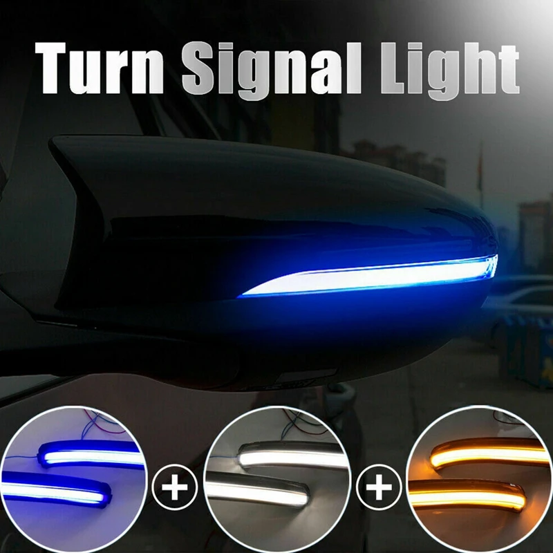 

1 Pair Car LED Dynamic Turn Signal Light Side Wing Rearview Mirror Lamp for Hyundai Lafesta 2018-2020
