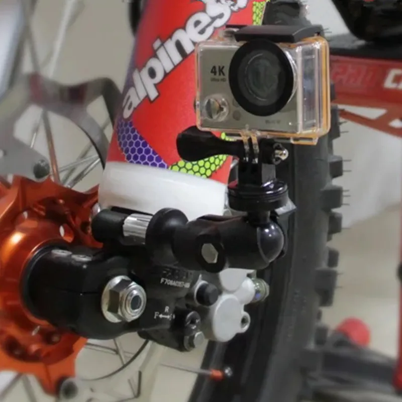 Вилка стебля мотоцикла база с гнездом рычаг и адаптер мяч для GoPro Hero 7 6 5 garmin|Чехлы