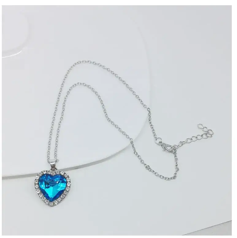 Корейский Поп простой классический сплав с украшением в виде кристаллов Сердце