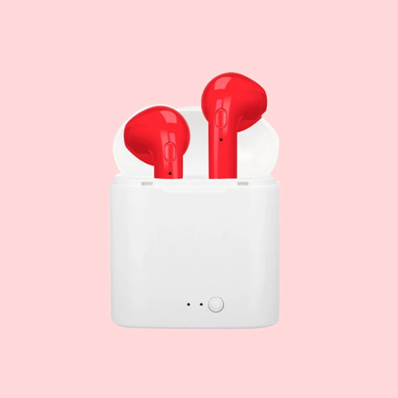 Mgoman I7s TWS Bluetooth 5.0 Earphones i7s Headphones Wireless Earphones In-Ear Stereo Earbuds Dropshipping For All smart mobile - Цвет: red no box