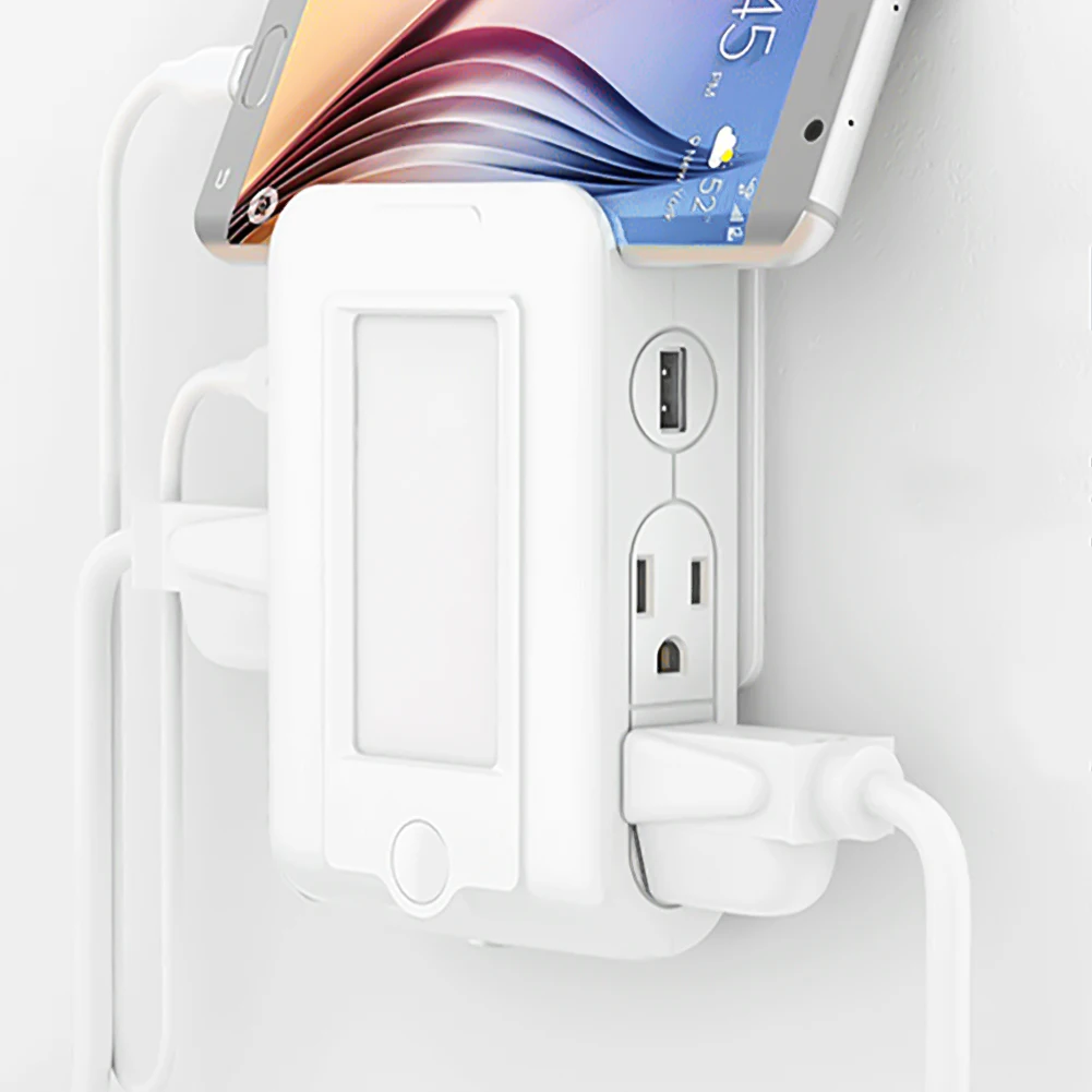 

Многофункциональный светодиодный Ночной светильник, адаптер питания, розетка, теплый белый разъем для зарядки, Ночной светильник, розетка, ...