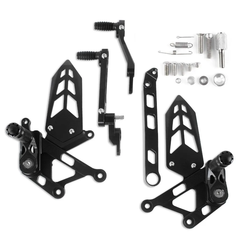 MT10 FZ10 мотоцикл алюминиевый регулируемый задний комплект для ног подножки Сзади