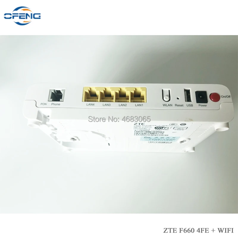 Zte волоконно оптический модем F660 V5.0 GPON ONU 4FE + беспроводной Wifi USB тел английская