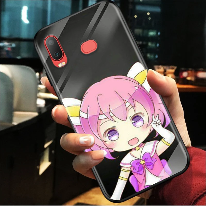 Cartoon beauty for Samsung Galaxy A9S A8S A6S A9 A8 A7 A750 A6 A5 A3 Plus Star 2018 2017 2016 Black Phone Case