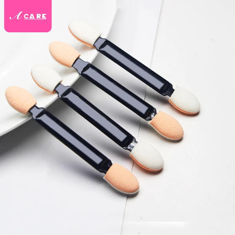 ACARE 20 штук теней кисти спонж-аппликатор с двумя концами Make Up поставки Портативный