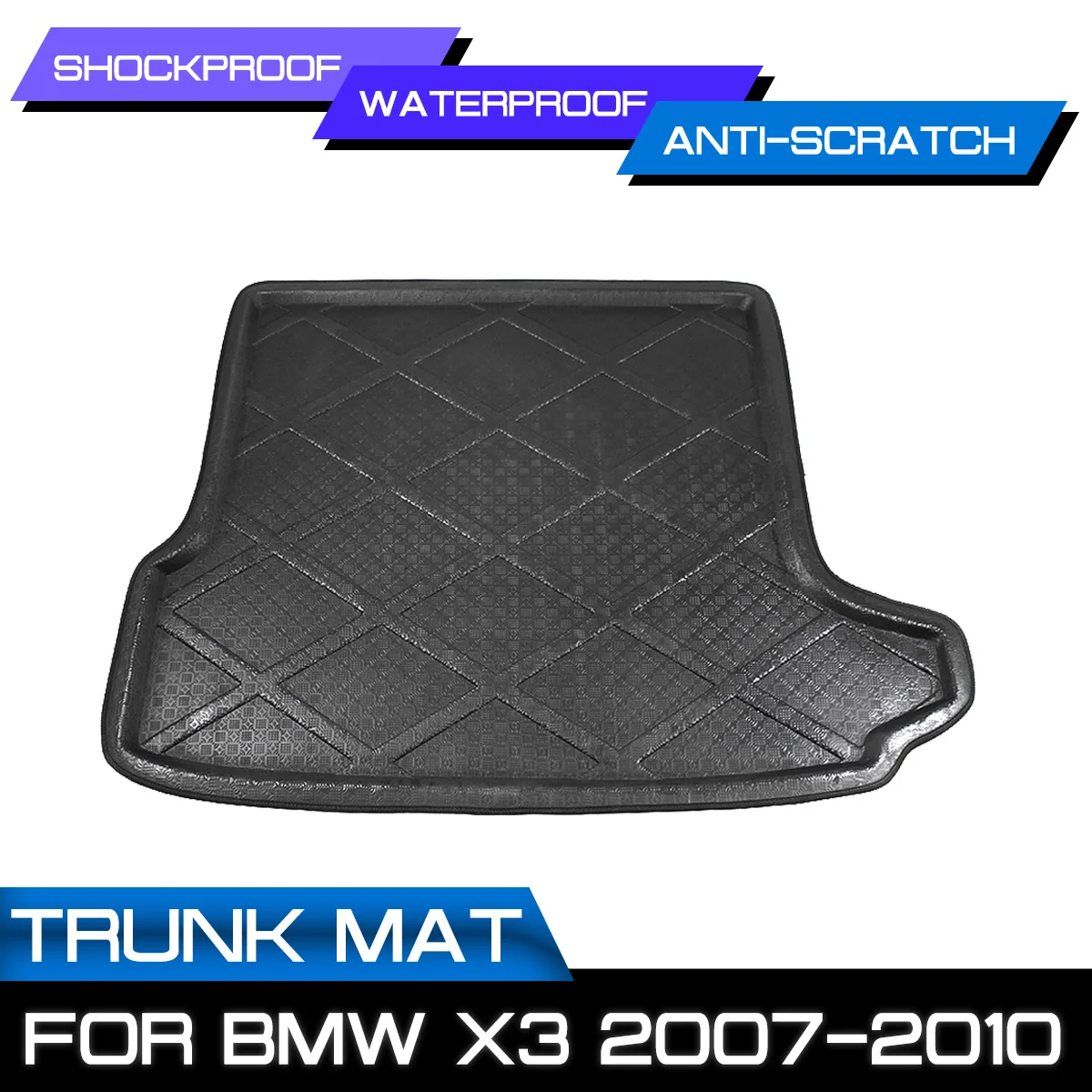 Для BMW X3 2007 2008 2009 2010 автомобиля задний багажник коврик Водонепроницаемый ковров