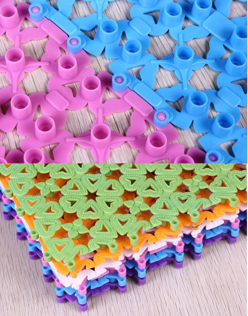 Новый многоцветной практичный приятный пластиковый нескользящий коврик для