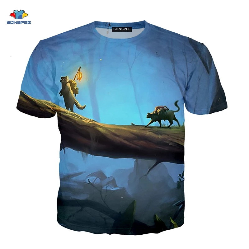 Новая летняя мужская футболка с 3D принтом натуральная короткими рукавами