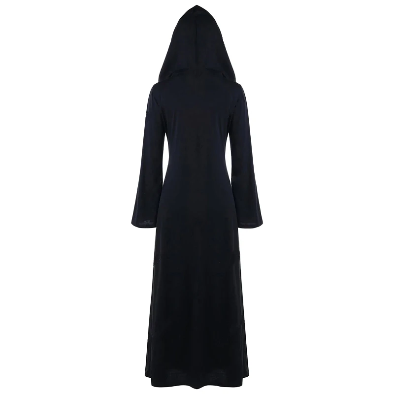 Костюмы на Хэллоуин для женщин женское платье с капюшоном шнуровке в стиле