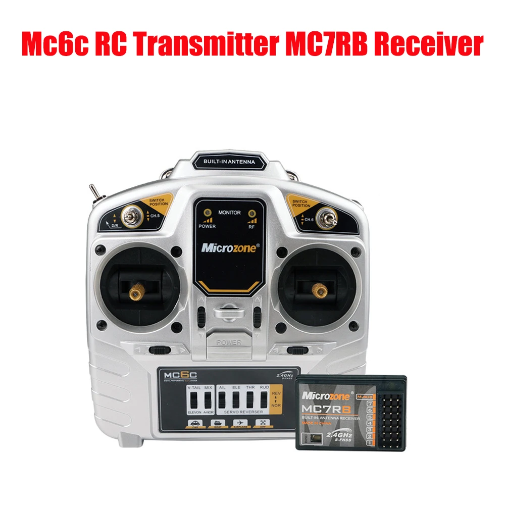 Microzone Mc6c 2 4G 6CH 800M пульт дистанционного управления Передатчик MC7RB приемник для