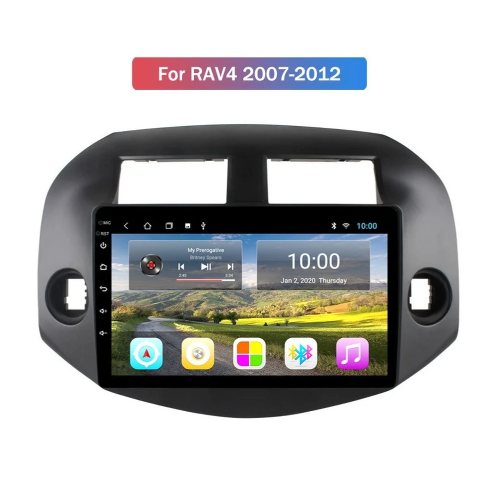 Автомобильный GPS-навигатор 6G + 128G Android 10 0 для Toyota RAV4 2007-2012 автомагнитола стерео BT