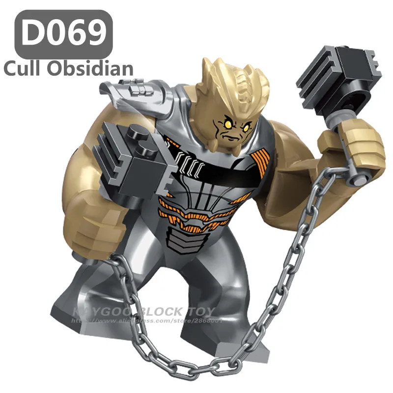 D069-CULL OBSIDIAN Большой Марвел Халк Мстители эндгейм герой Большой Анти яд Карнаж Железный человек модель человека-паука строительные блоки кирпичи игрушка для детей l - Цвет: D069-CULL OBSIDIAN
