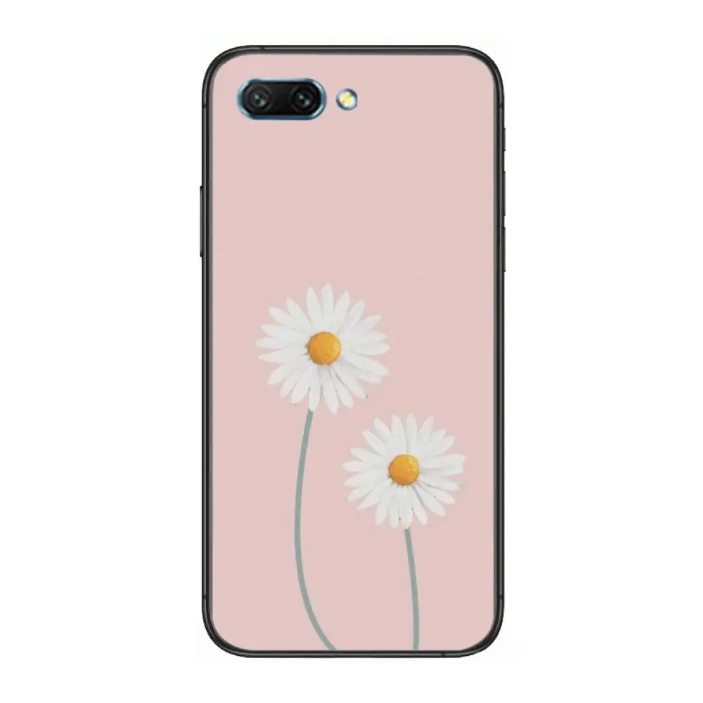 

beautiful daisy girl clear Phone Case For Huawei Honor 10 9 8 7 N Pro Lite A C RU Black Etui Coque Hoesjes comic fashion