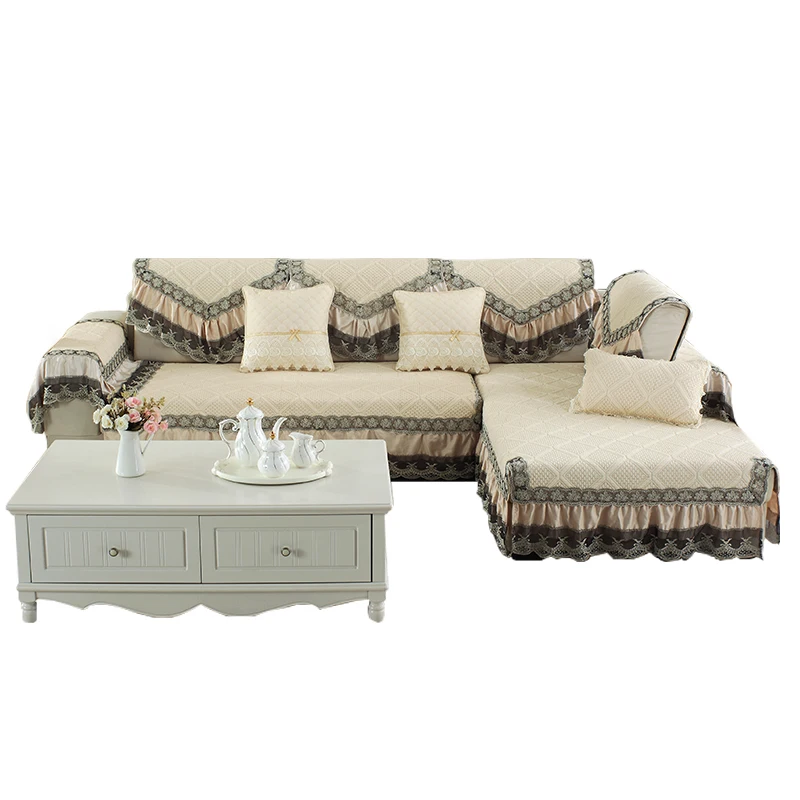 Высококачественный удобный Европейский коврик для дивана тканевая хлопковая