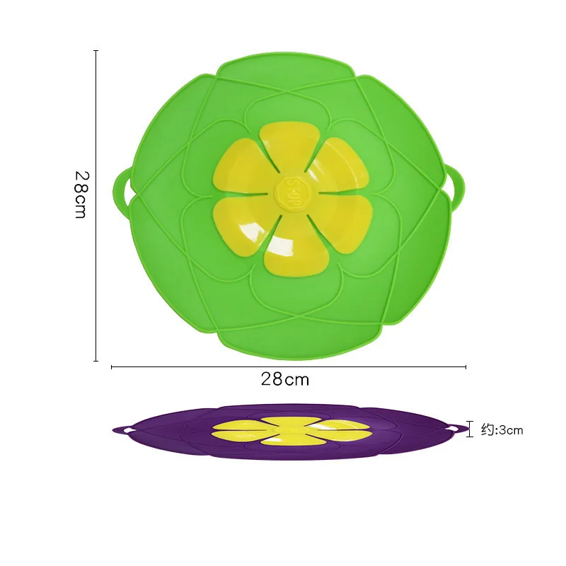 

Silicone Lid Spill Stopper Cover for Pot Pan Cooking Tool Flower Cookware Silicone Lid Stopper Cover Pot Lid Kitchen Accessories