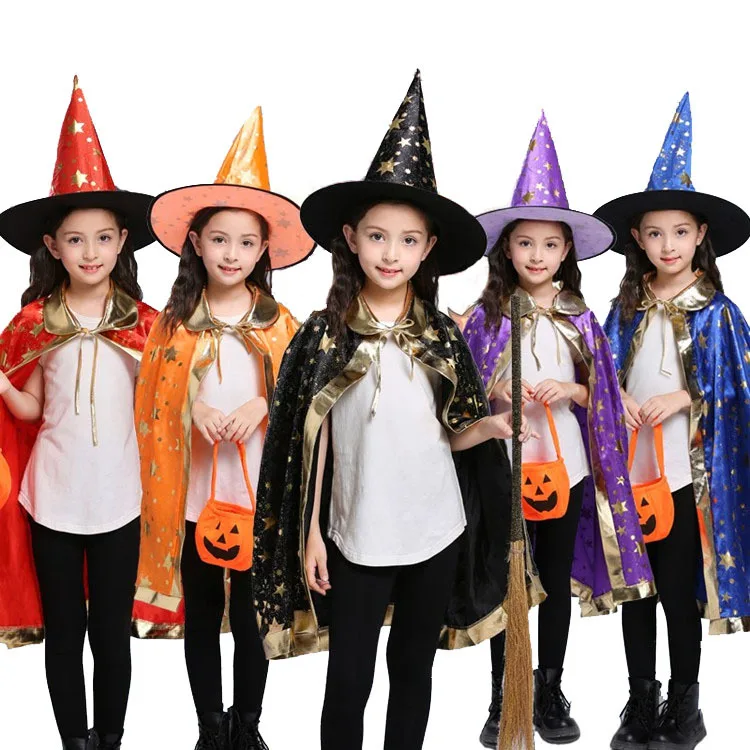 

Halloween Cape Cloak Witch Bronzing Halloween Cape Cloak Performance Clothing Halloween Decoration