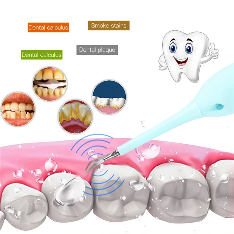 

Electric Toothbrush Head Sonic Dental Scaler Tooth Calculus Remover Tartar Scraper Teeth Polisher Stain Eraser Teeth Whitening