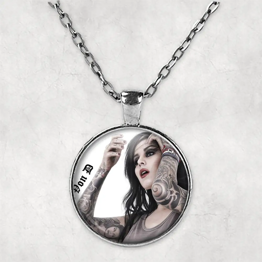 Kat Von D индивидуальное фото ожерелье ювелирные изделия с картинами s подвески Круг