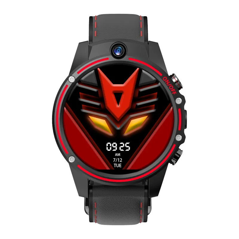 black red 4G SmartWatch Android телефон 3 ГБ+ 32 ГБ 5Мп+ 5Мп двойная камера монитор сердечного ритма gps умные часы для мужчин для HUAWEI Watch 2 GT PK KW88 - Цвет: black red
