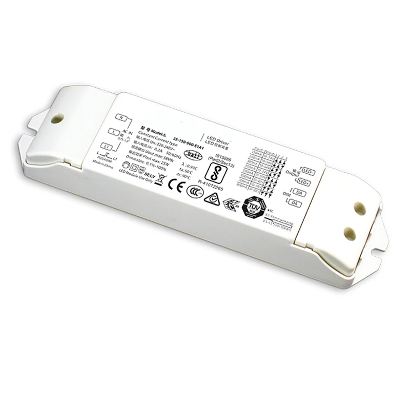 Новый DALI 25 150 900 E1A1 дали затемняя драйвер AC220 240V Вход 150mA 900mA 25W Выход Push Dim CE