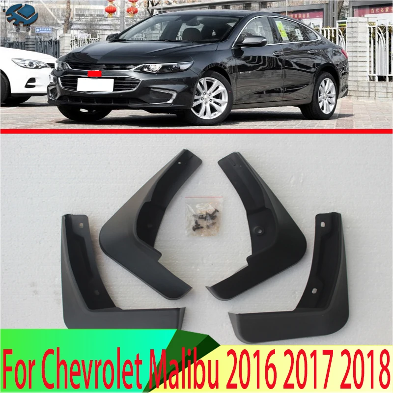 

4pcs For Chevrolet Malibu 2016 2017 2018 Mud Flaps Splash Guards Fender Mudguard Kit Mud Flap Splash Guards Mudguard Car styling