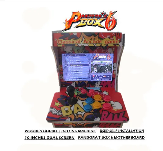 Новая деревянная Двойная игровая аркадная машина Pandora Box 9D 2500 В 1 мини подключи и