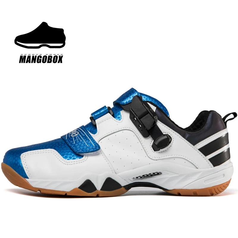 

Оригинальные спортивные туфли для бадминтона, мужские Нескользящие Женские спортивные туфли, кожаные унисекс туфли для тенниса, брендовые ...